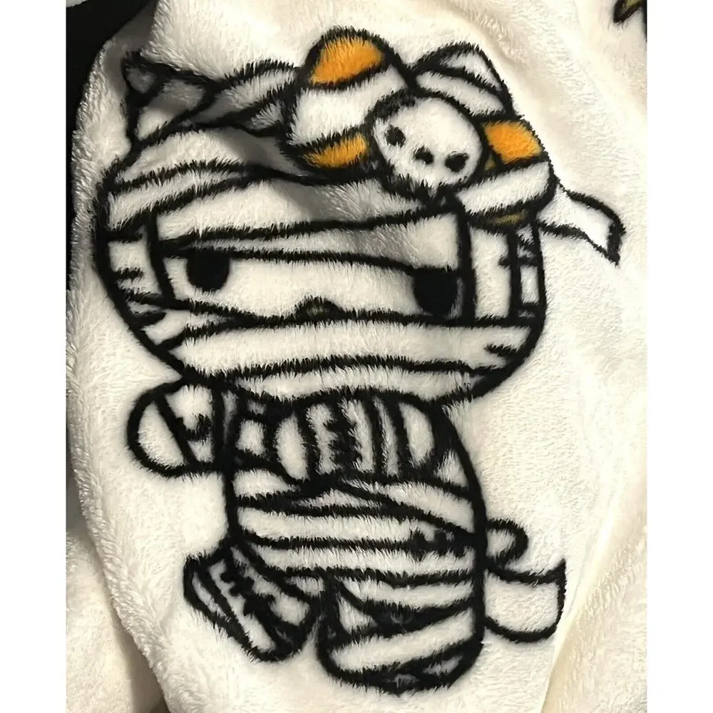 2 Hello Kitty Halloween Throw Blankets 60X70” Ghost Mummy Witch **2 Pck Set PAIR